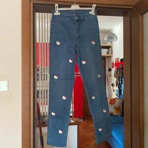 Calzedonia Women's Blue and Navy Jeans